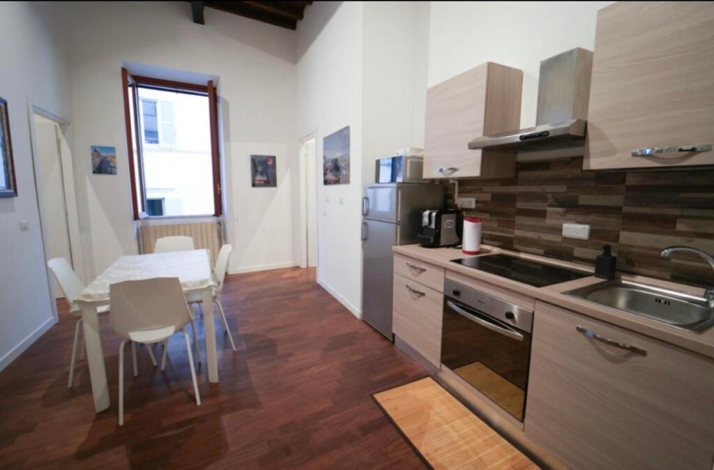Cucina e pranzo, Residenza Bernini, Roma