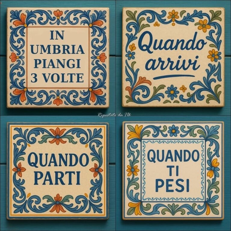 In Umbria piangi tre volte…